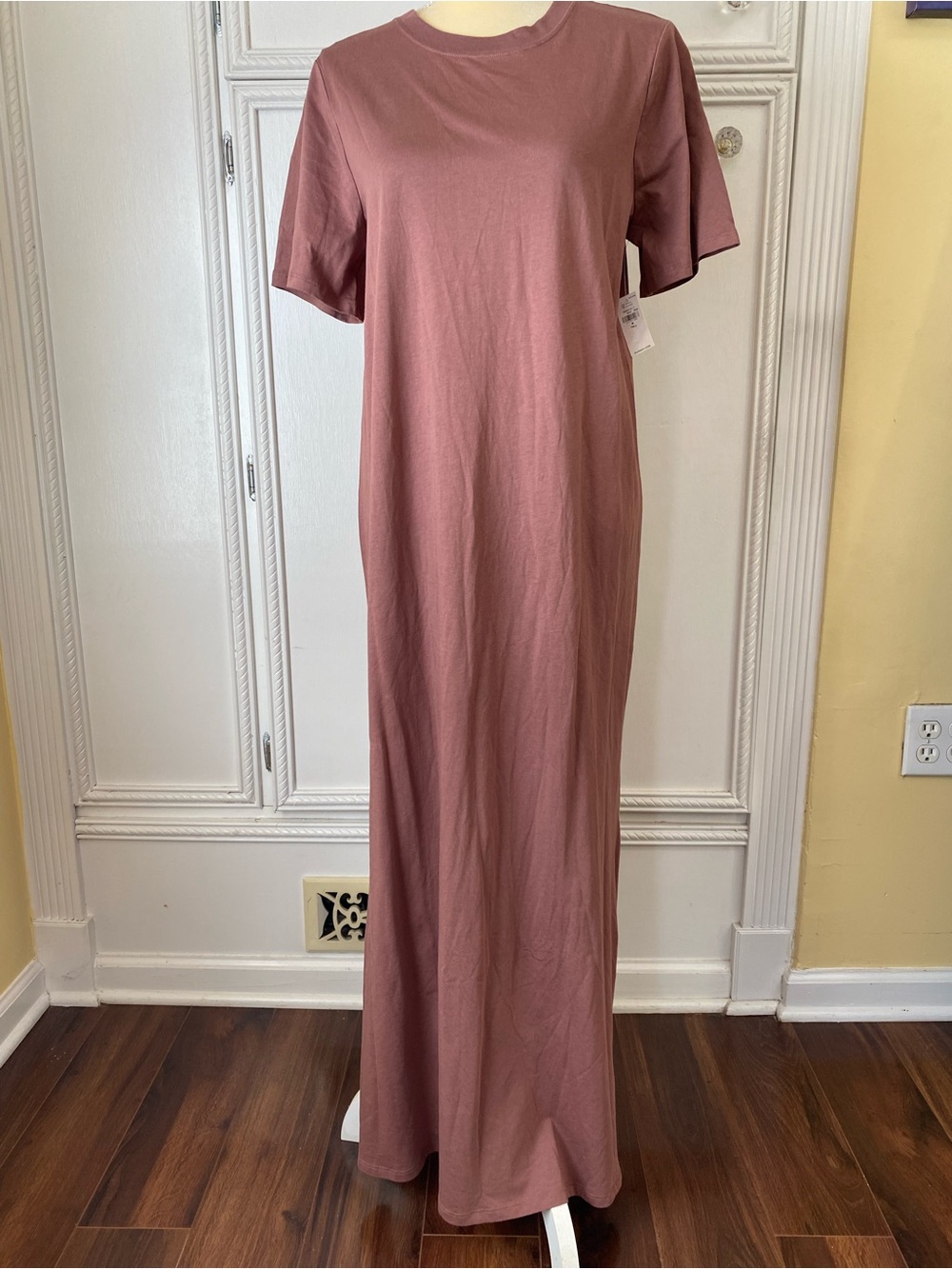 Old Navy Mauve T-Shirt Maxi Dress